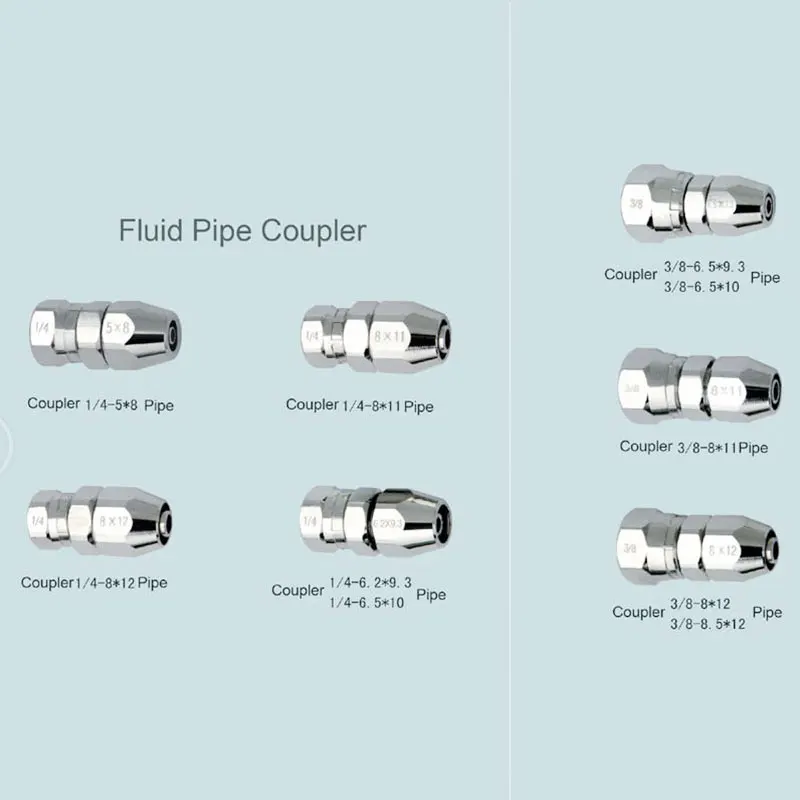 Prona 1/4 3/8 Parts Thread Fluid Pipe Coupler Screw Spray Gun Air Power Tool Accessories Air Hose Compressor Connector Adapter