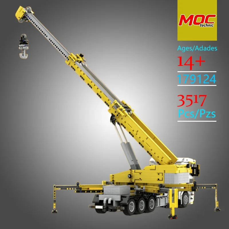 Custom MOC 164L Heavy Duty Crane Truck Technic Model - Trendy Educational Toys - Fun Building Game Set  Top Choice Holiday Gifts