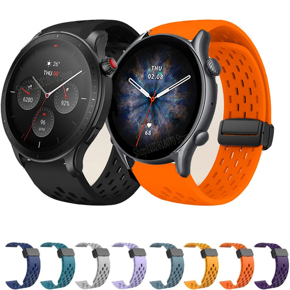 Silicone Strap Bracelet For Huami Amazfit GTR 4 Watchband For GTR2 / GTR 2e / GTR 3 pro / GTR 47mm 22mm Smart Watch correa band