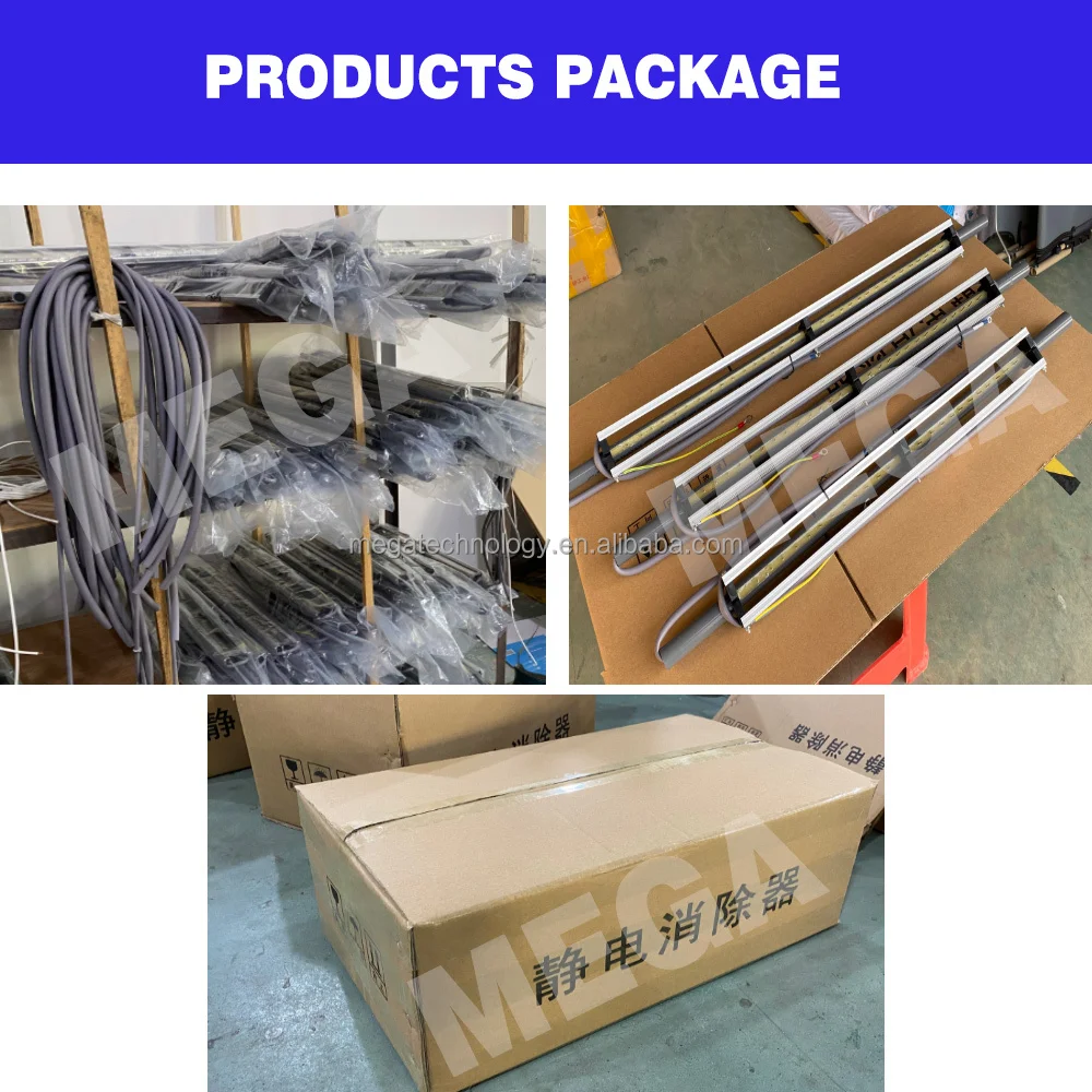 PP PE PVC البلاستيك فيلم مزيل ثابت مكافحة ساكنة بار