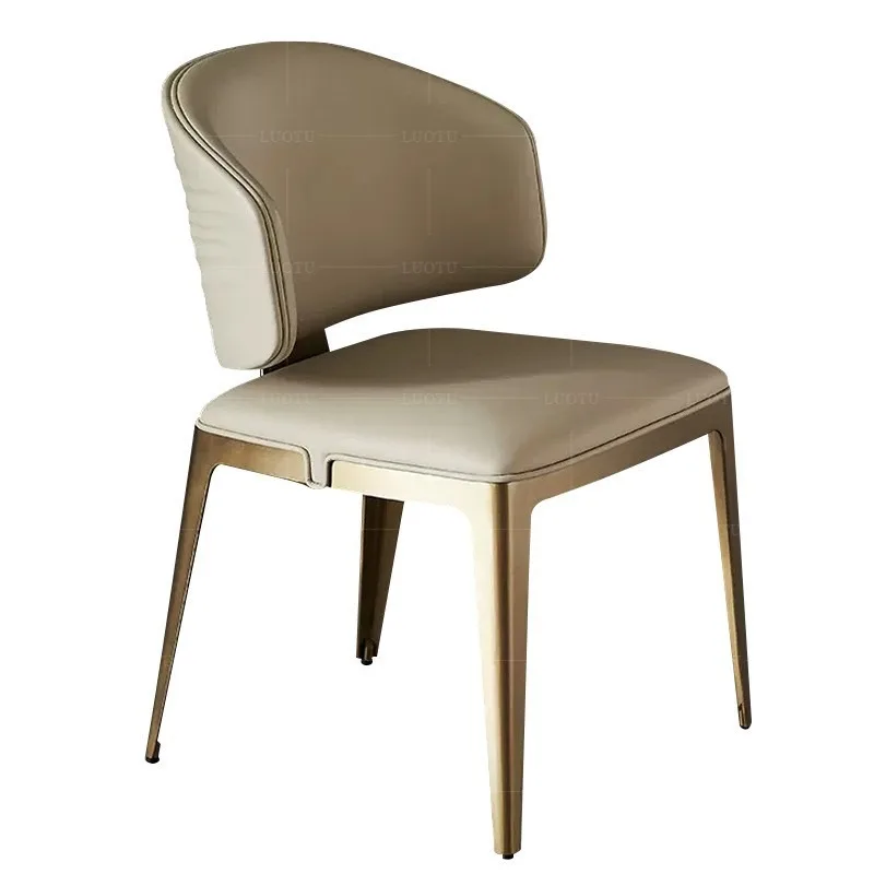 

Modern and simple, small household, stainless steel dining chair