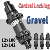 KOOZER 350 trinquete de buje de carretera de 24 orificios 40T Cube Pro7 freno de disco ruidoso eje pasante delantero 12x100 trasero 12x142 135 para bicicleta de grava