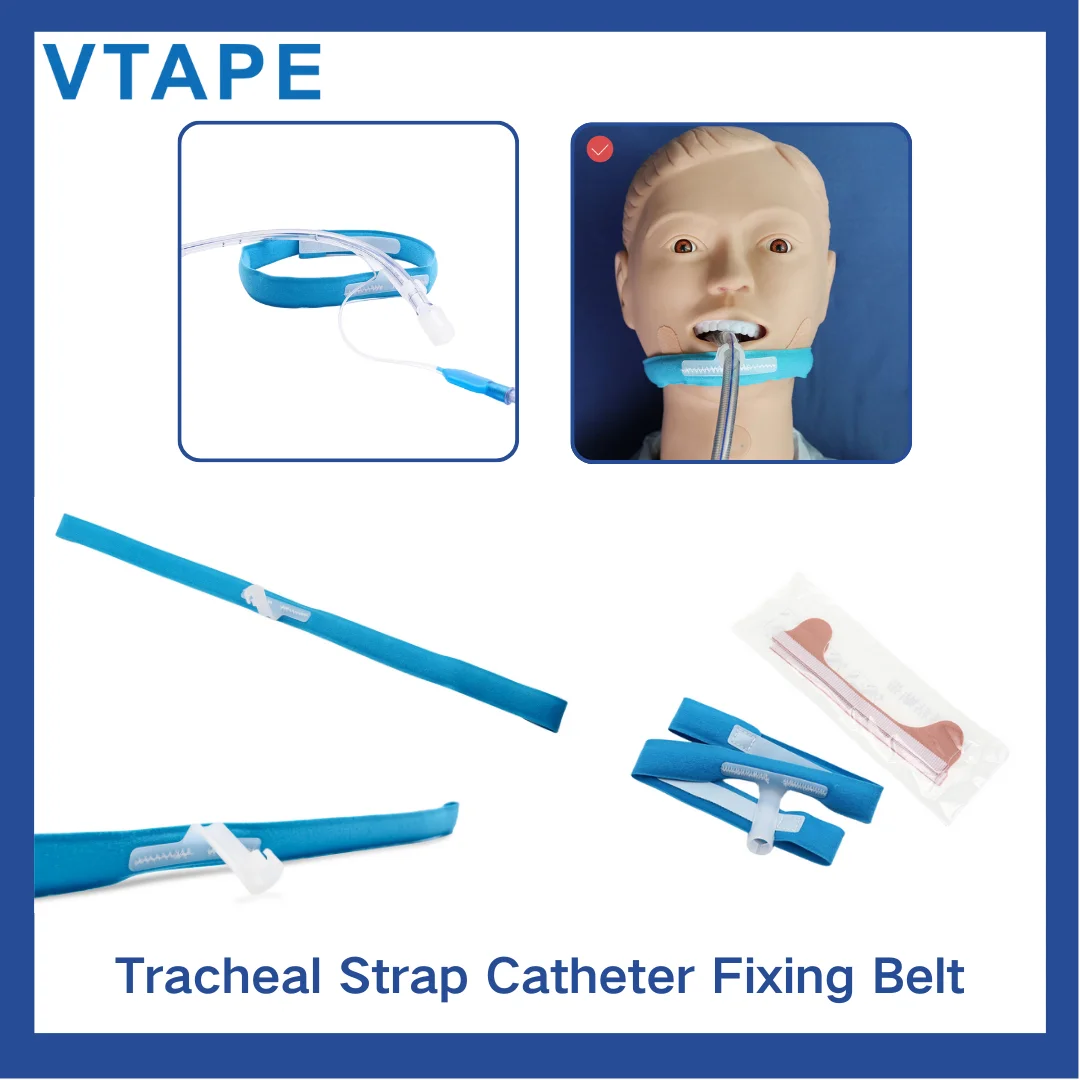 2PcsTracheostomy Tube Holder Adjustable Tracheostomy Supplies Tube Holder Soft Reusable Tracheostomy Care Kits for Men and Women