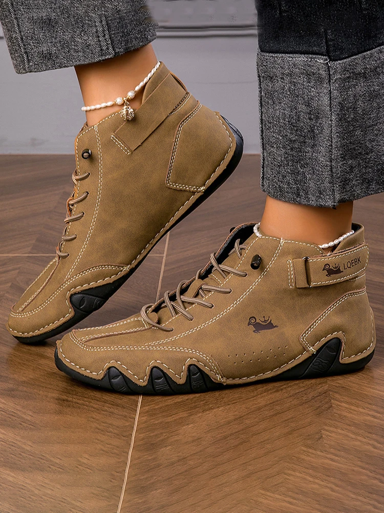 Chaussures de randonnée en plein air avec chaussures de sport montantes résistantes à l'usure avec sensation de pied confortable, bottes blanches décontractées Life 2025