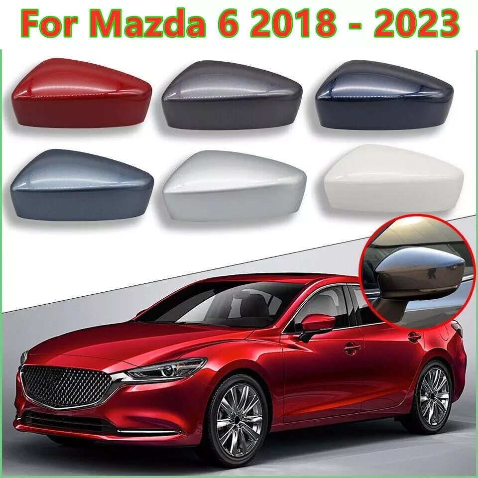 

For Mazda 6 2018-2023 Driver Passenger Rear Side Mirror Cap Cover Shell Replace