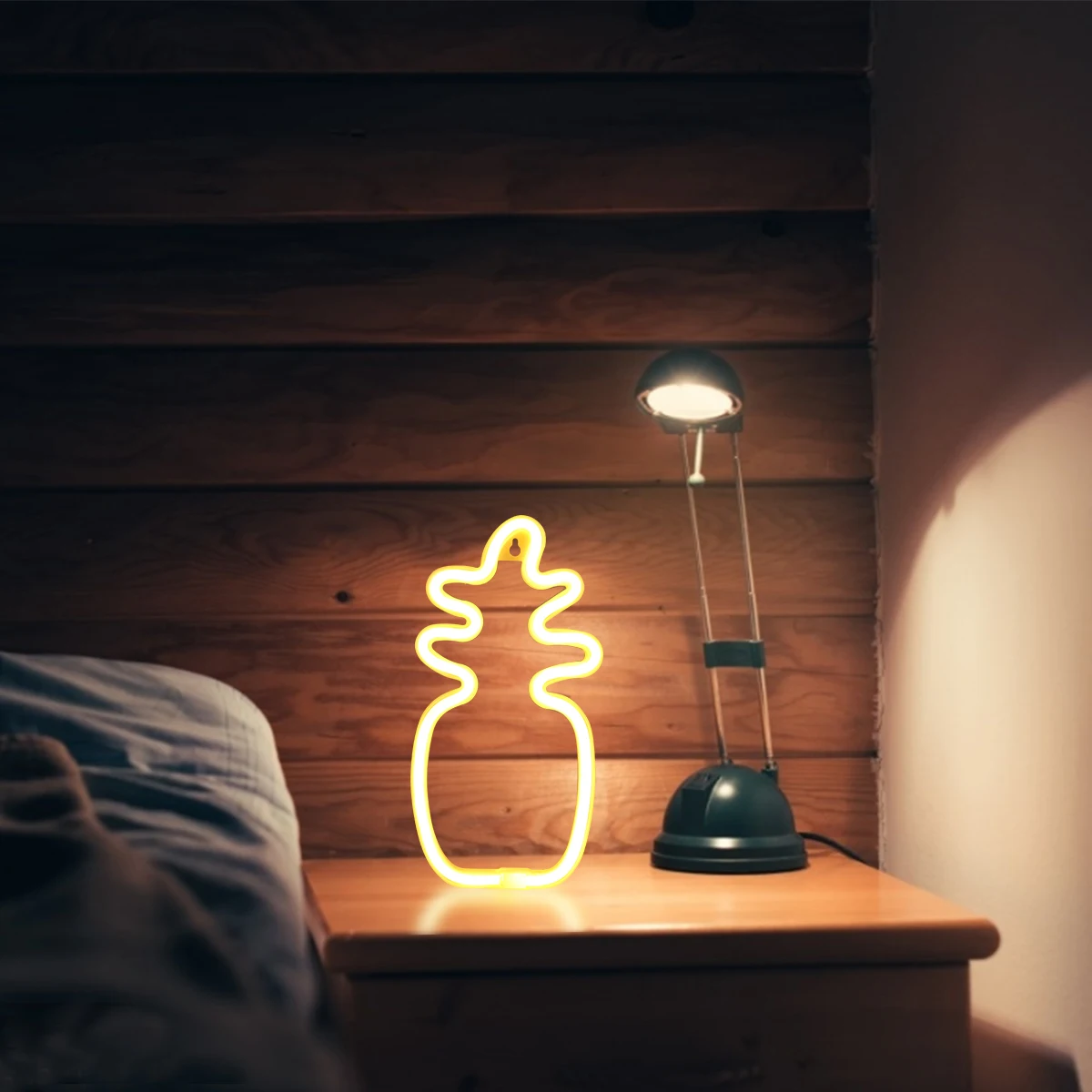

Pineapple LED Light Mushroom Neon Indoor Lamp Decoration Gift Night Lighting Girl Heart Baby