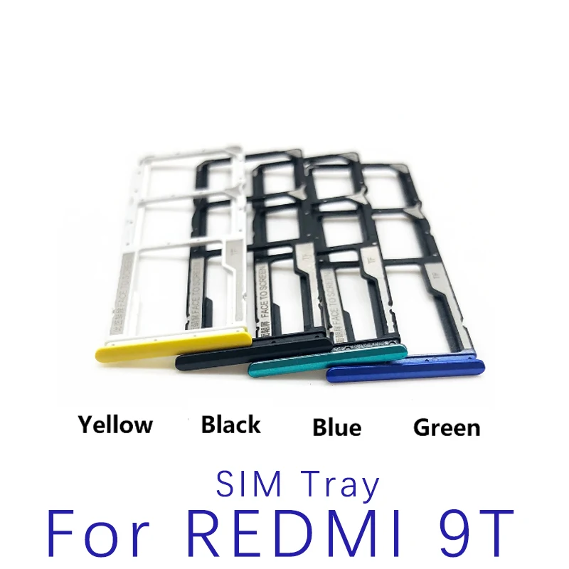 Sim Card Tray For Xiaomi Redmi 9 9A 9C 9T SIM Card Slot Sim Card Reader Holder For Redmi Hongmi 9 9a 9c 9t Replacement Parts