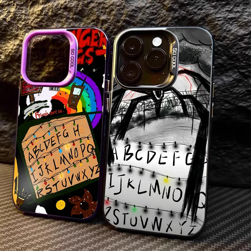 Funda de teléfono Trend Cool Letters A-Z para iPhone 14 17 Air 16 15 11 12 13 Pro Max XS X XR Plus 8 7 SE 2020, funda trasera a prueba de golpes