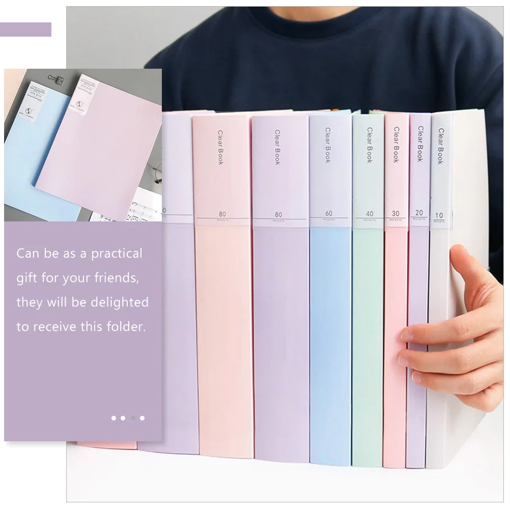 

2pcs A4 File Holders Plastic Expanding Document Folders 30 Pages Office File Organizers Portable Receipt Holder For Bills Checks