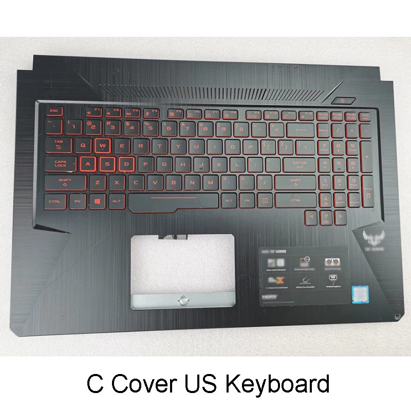 

New Laptop LCD Palmrest For ASUS GL753VD GL753V GL753 FX753 with US Keyboard Bottom Case C D Cover Shell