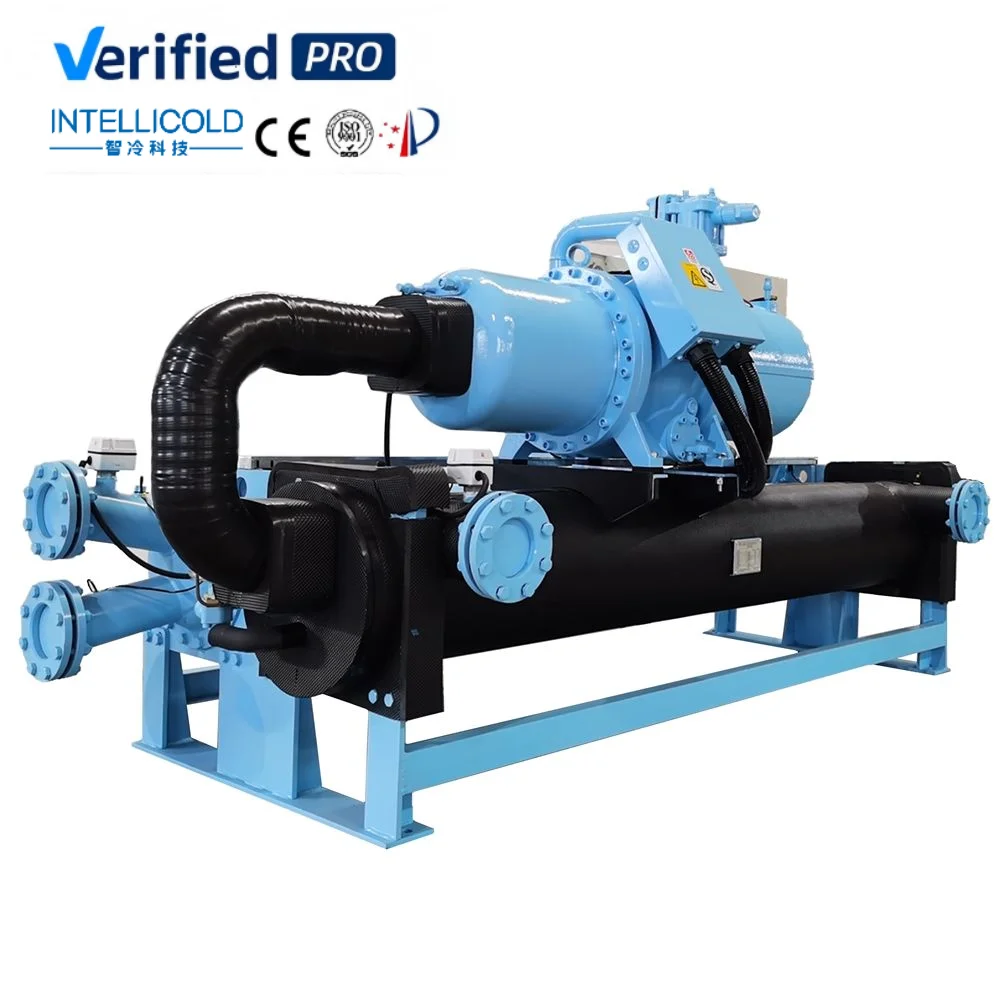 Industrial Water Cooled Screw Chiller Electronic Expansion Valve Precise Temperature Control Commercial HVAC Cooling System