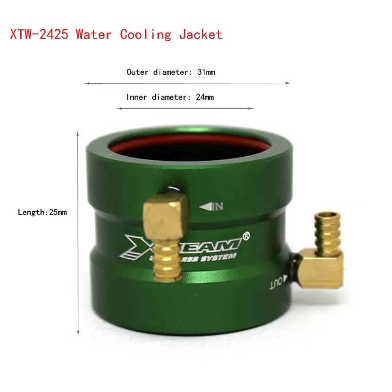 X-team 2025 2425 2830 2840 3640 3650 4040 4050 4068 5350 5357 All-metal Water Cooling Jackets for RC Boat Brushless Motor