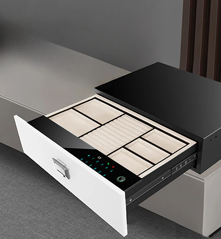 Safe deposit box into wardrobe fingerprint anti-theft drawer type safe jewelry box storage cabinet intelligent