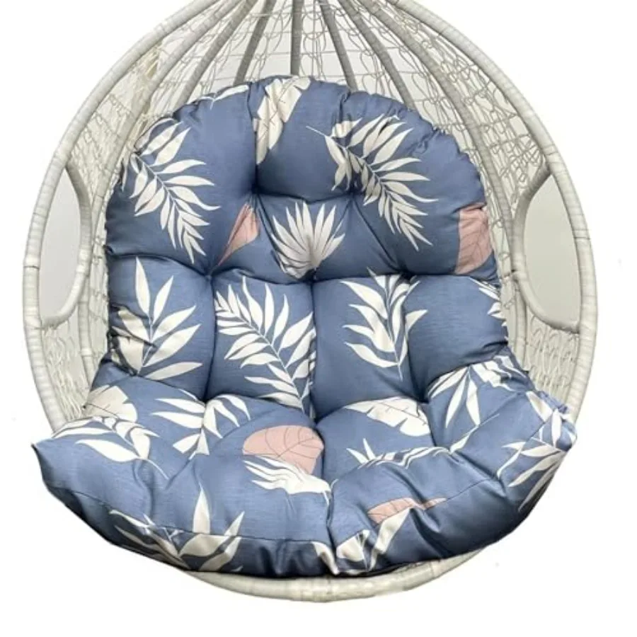 

Сменная подушка для подвесного кресла-яйца, толстая, мягкая, с цветочным узором, для использования в помещении и на улице, для патио и сада