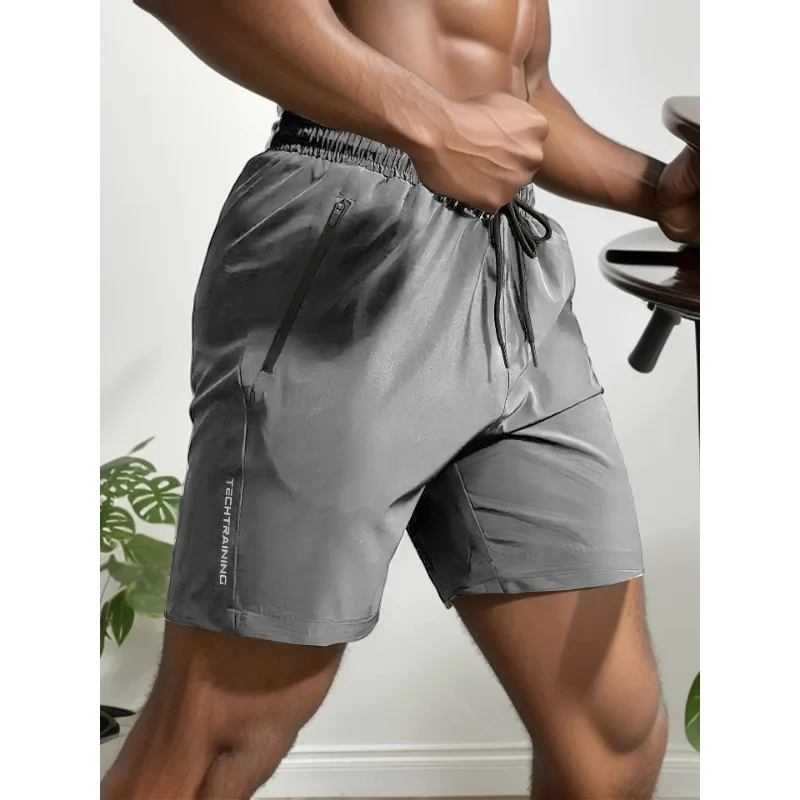 

2025 Calf Length Long Men's Shorts Summer Beach Elastic Bermuda Male Lightweight Stretch Big Size Plus Large Zip Pocket Capri