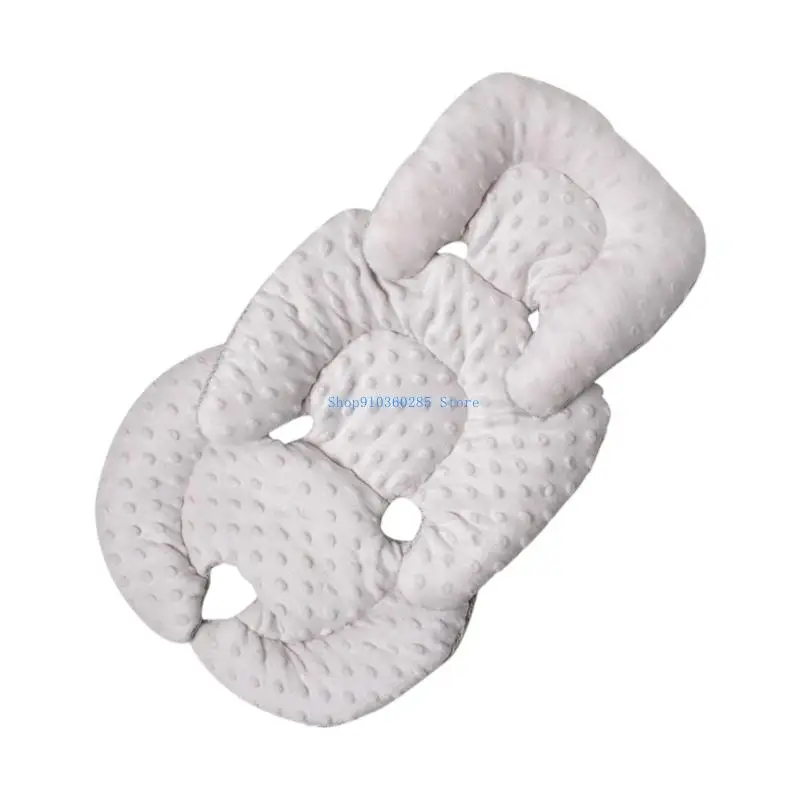 K9FF عربة أطفال وسادة مزدوجة الجوانب قابلة للتنفس عربات أطفال وسادة مقعد منقط دعم يدفع باليدين بطانات وسادة للمقعد للطفل #4