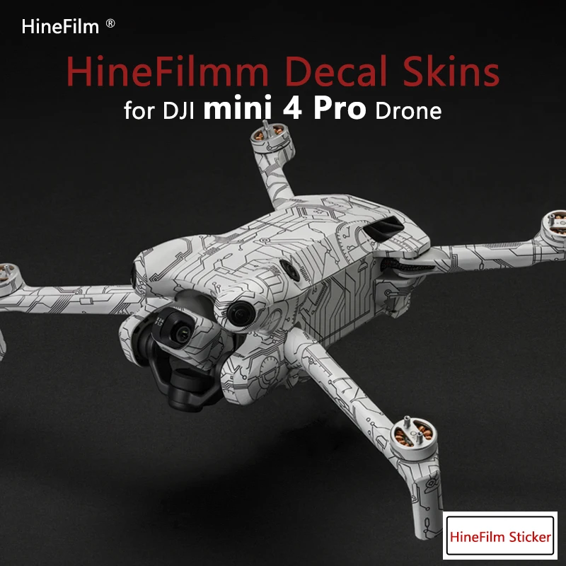 DJI Mini 4 Pro Drone Premium Decal Skin for DJI Mini4 Pro Protector Cover Film Sticker Protector Anti Scratch Court Wraps Cover