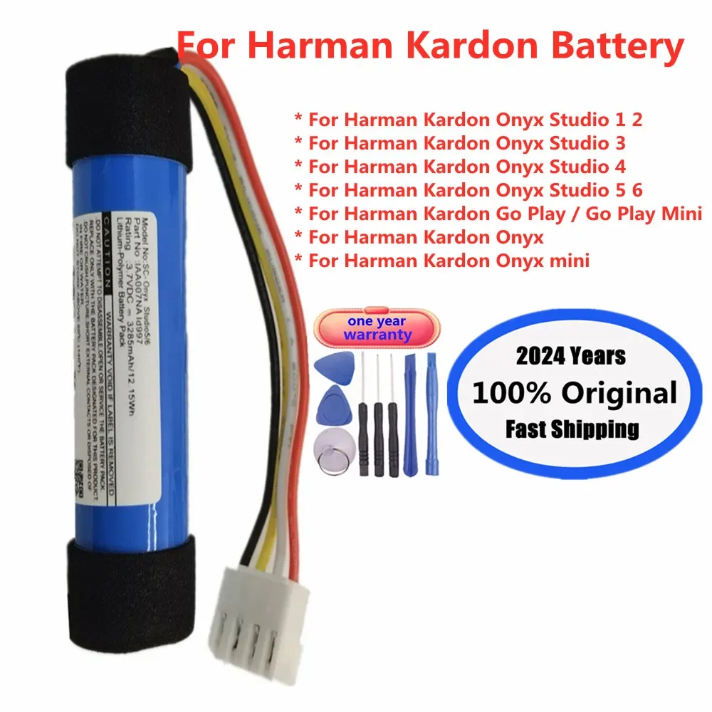 2024 Years Original Speaker Battery For Harman Kardon Onyx Studio 1 2 3 4 5 6 Go Play Mini / Onyx mini Battery Bateria Fast Ship