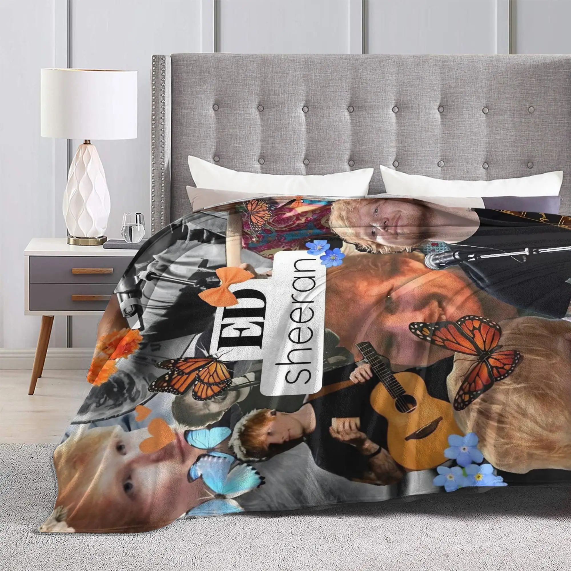 Ed Sheeraned Loop Tour 2026 رمي بطانية للأريكة بطانية قطيفة ناعمة 50x60 بوصة أحجام متعددة المفرش لجميع المواسم