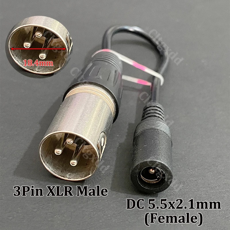 DC-Adapter-Konverterstecker 5,5mm*2,1mm Buchse auf XLR 3-polig 5,5*2,5mm 8,0*1,6mm RCA M12 M16 C13 Stecker Geeignet für Roller – Detail 14
