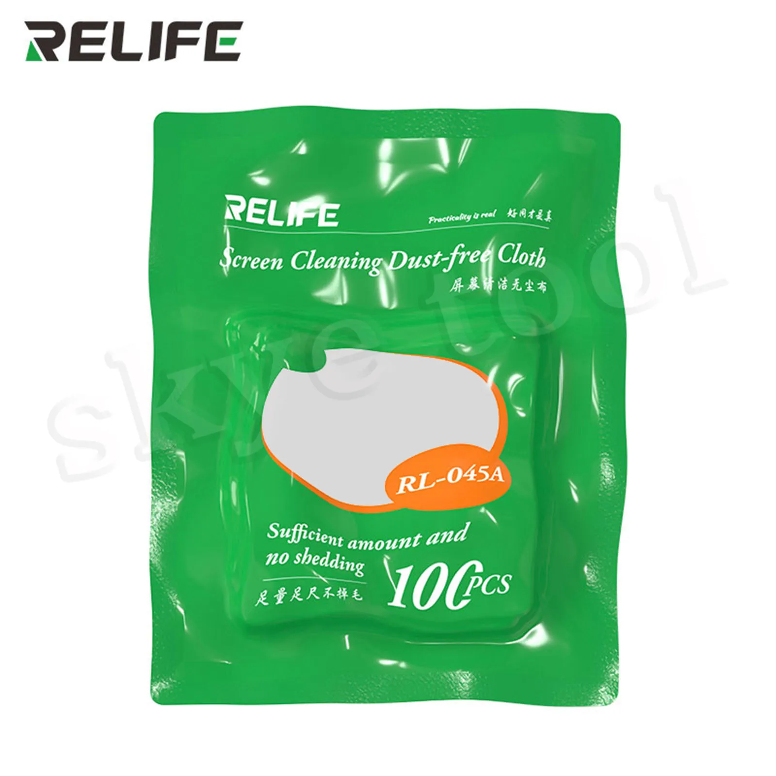 ผ้า RL-045A ปลอดฝุ่นทำความสะอาดหน้าจอเหมาะสำหรับขจัดคราบสกปรกบน10x10cm ที่สะอาดหน้าจอ LCD