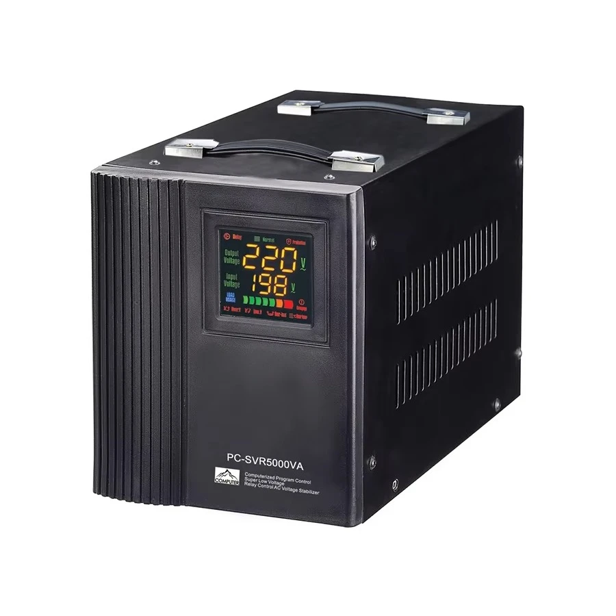 Single Phase 3KW 5KW Aluminium Automatic Voltage Regulator Stabilizer 110v 220v 230v 10kva Stabilizer 5000W Voltage Regulator