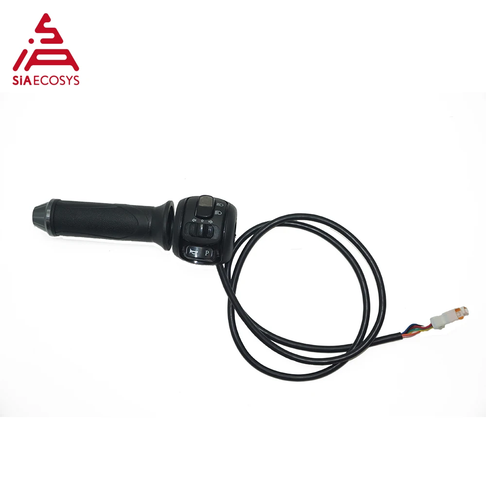 SiAECOSYS K126 Throttle Handlebar Control Lighting with Combination Switch Suitable for Electric Motorcycle