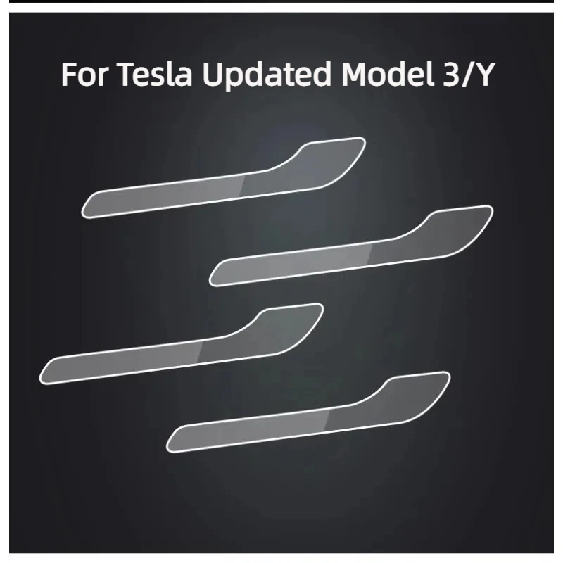 

Suitable for Tesla Updated Model 3/Y Door Handle Protective Film, Scratch Resistant TPU Transparent Protective Film