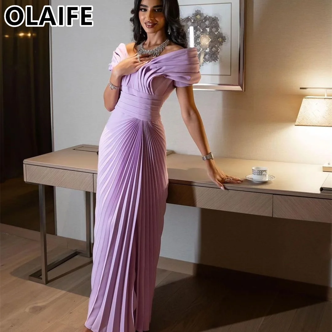 Lilac Prom Dresses فساتين سهرة Off Shoulder Mermaid vestidos para eventos especiales فساتين للمناسبات الرسمية vestidos de gala