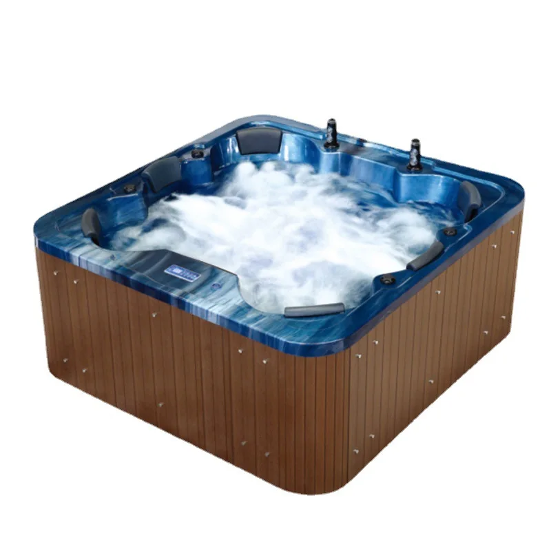 4 person one lounger luxury hotel backyard pools hydrotherapy rectangular outdoor spa hot tub pool