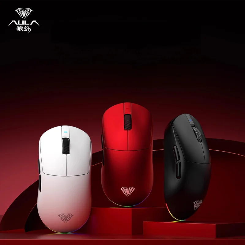 

Aula V9 Gaming Mouse Wireless Bluetooth Three Modes Lightweight For Computer Office Suitable For Small Medium Large Hands Gift