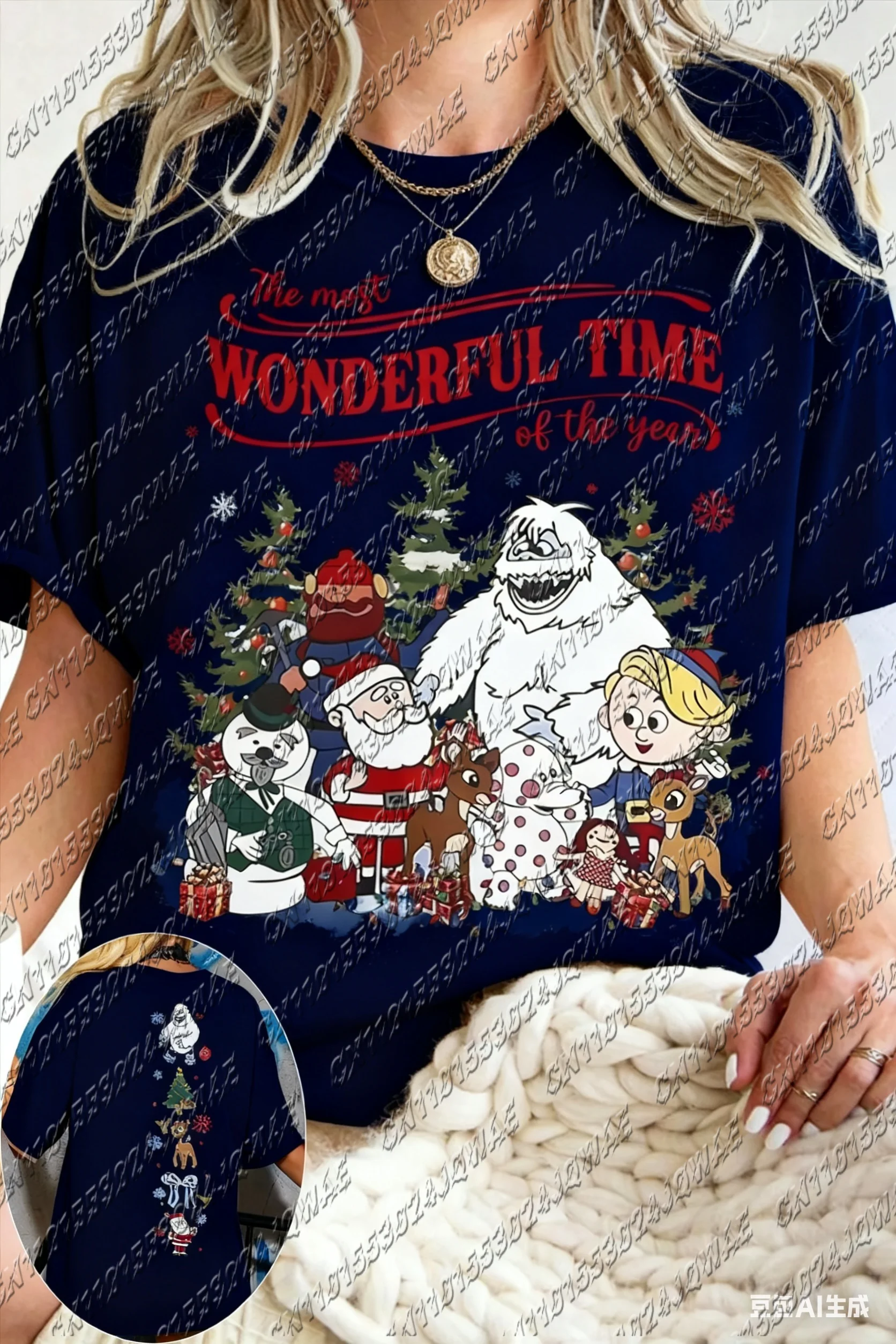 ديزني هالوين عيد الميلاد جديد لطيف خمر رودولف عيد الميلاد البلوز الرجال النساء أزياء عارضة زوجين قصيرة الأكمام تي شيرت