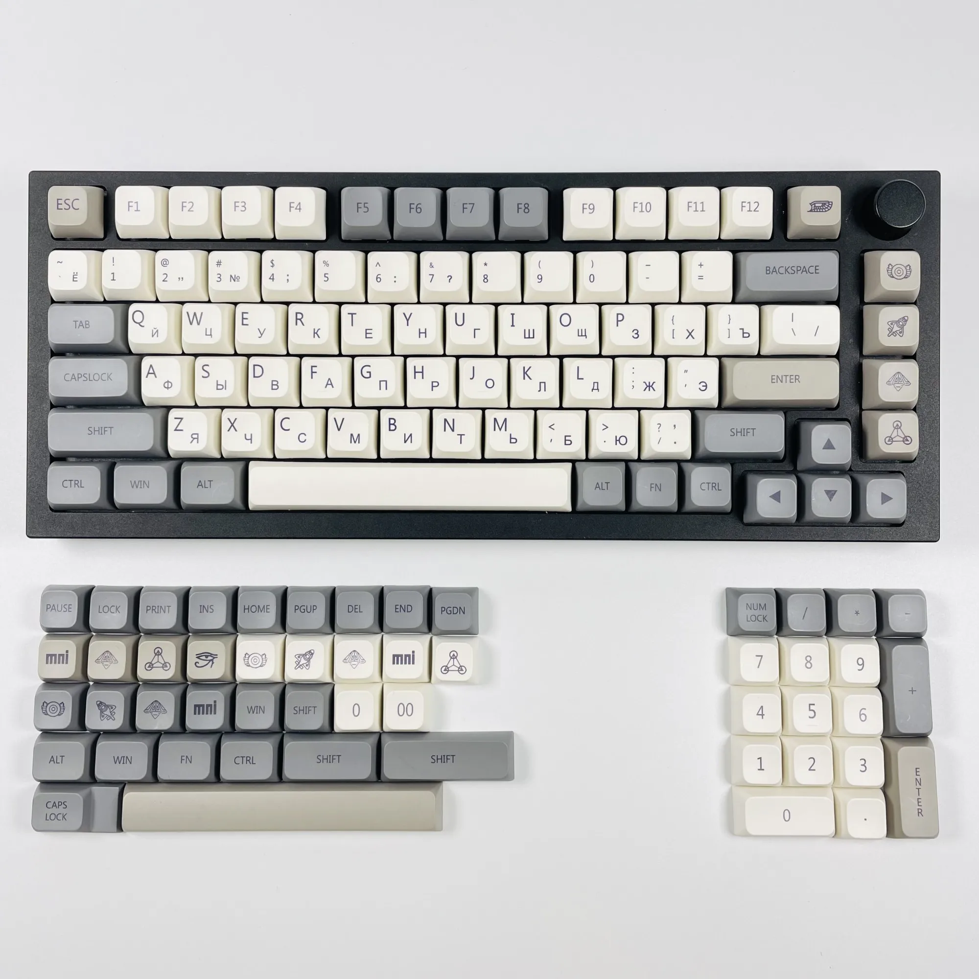 JCM XDA PBT Keycaps Engels/Japans/Russisch/Koreaans Qishi Keycap Dye Sub 133 toetsen voor gaming mechanisch toetsenbord Custom DIY