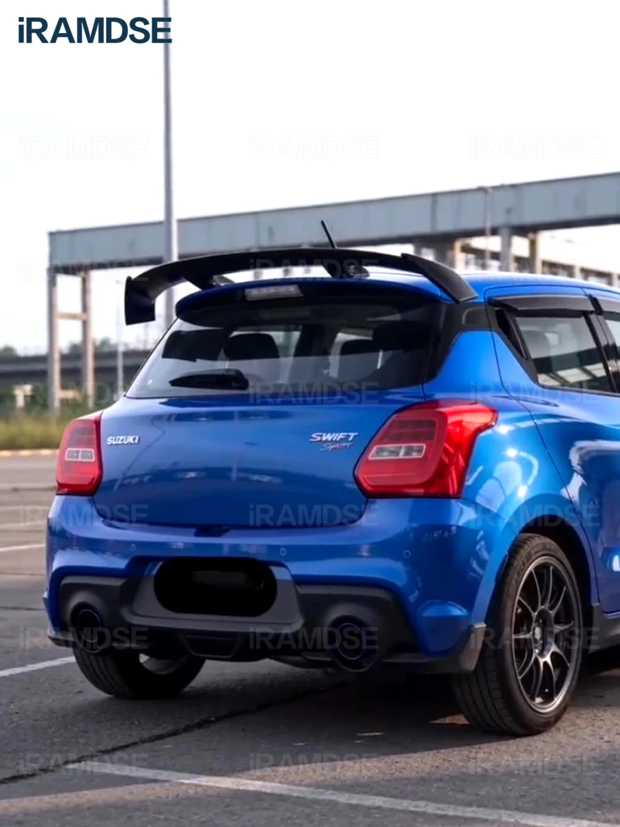 Спойлер для Suzuki Swift 2017-2026, на заднее стекло/багажник, глянцевый черный, из АБС-пластика, тип TE, аксессуары для автомобиля