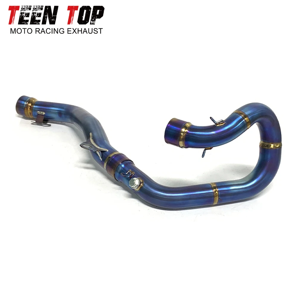 Titanium Alloy For KTM 250/350 EXC-F 350 XCF-W Exhaust Pipe 50.5mm Offroad Bike Exhaust Front Link Pipe 350exc-f 2020-2023 - view 4