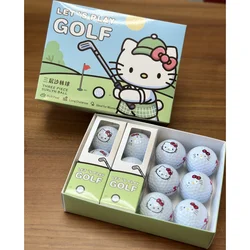 Juego de pelota de Golf con diseño de gatito, juego de pelota de Golf con diseño de corazón, edición limitada, perfecto para regalo, novedad