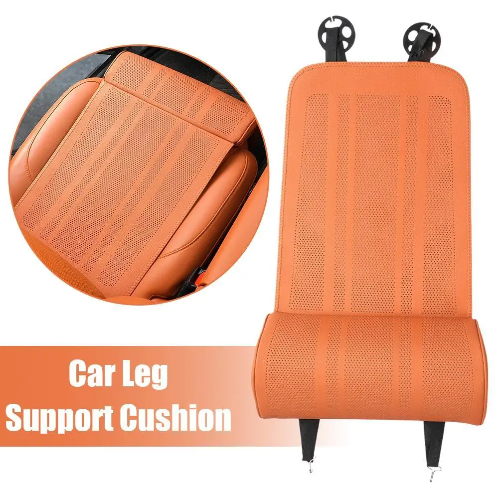 

Car Leg Support Cushion Universal Breathable Leather Seat Protection Cushion Backrest Front Support Protector