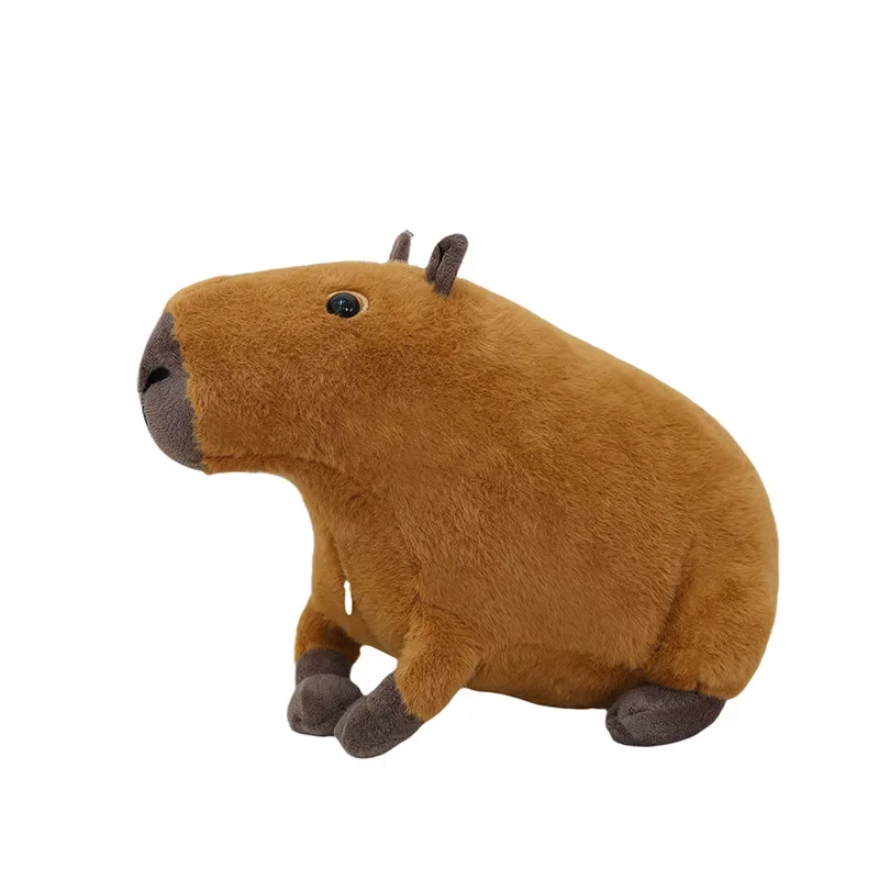 Juguete de peluche de capibara Kawaii, lindo Animal relleno, muñeco de capibara, divertido conejillo de indias, juguete suave para niños, regalo de cumpleaños