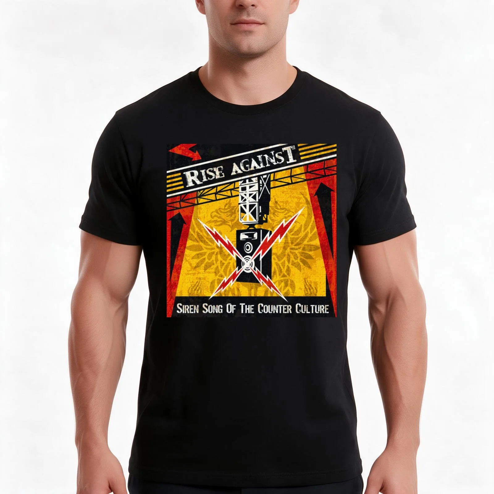 Rise Against siren T-Shirt Summer Casual Cotton Tee Oversized Streetwear Tops Vintage Graphic Print Loose Fit Short Sleeve