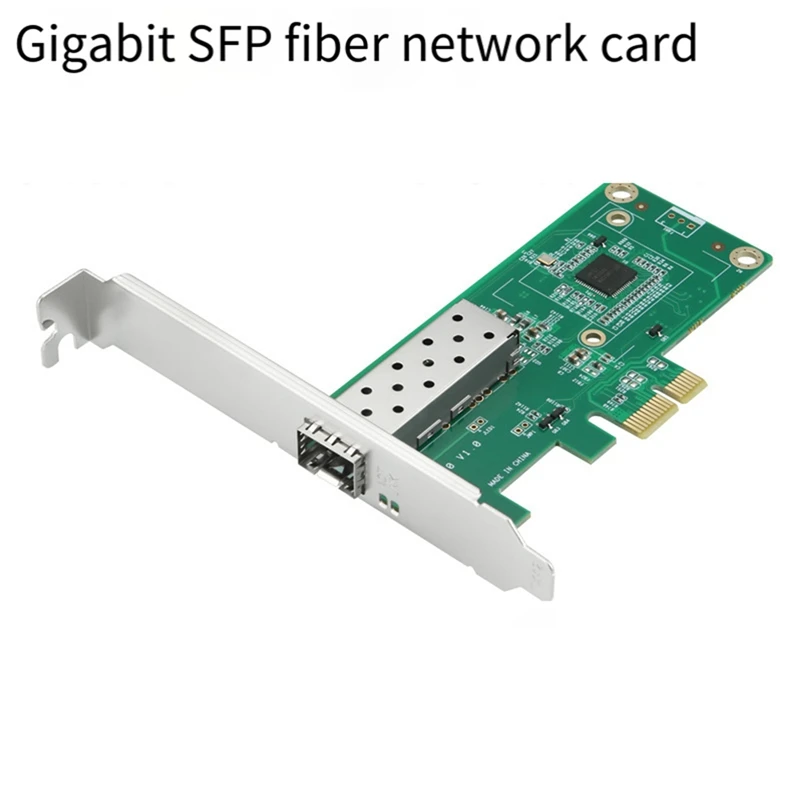 

PCIe SFP Network Adapter Gigabit Fiber Network Lan Card 10/100/1000Mbps for I210 TXA026-TCES