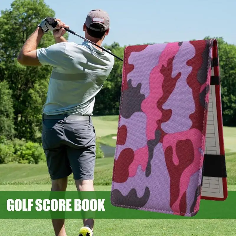 Golf Scorecard Book Club Yardage Book With Pencil Oxford Cloth Club Yardage Book Golf Log Book Golf Notebook Portable Golf