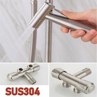 Bidet Sprayer Bidet Faucets Toilet Hand Spray Stainless Steel Bidet Set Toilet Bidet Sprayer G1/2 Self Cleaning Shower Bathroom