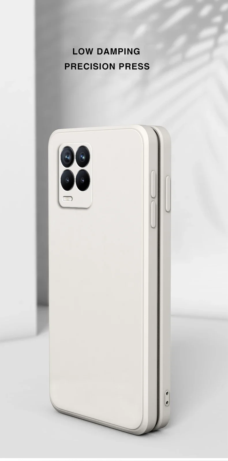 Square Case for OPPO Realme 8 Pro 4G Camera Protection Square Liquid Silicone Realme 8 5G Shockproof Covers Fundas