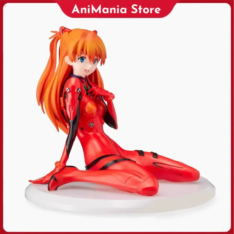 

Original Genuine Neon Genesis Evangelion Asuka Langley Soryu EVA Seated Pose Anime Model Collection Action Figure Toys Gift