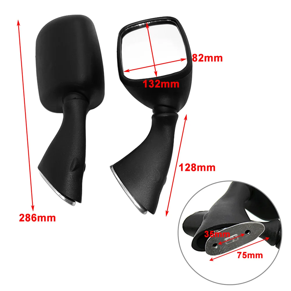 1Pair Motorbike Rearview Side Mirror For SUZUKI GSX1300R HAYABUSA 1997-2011 for GSXR 1000 2001-2002 for GSXR 600/750 2001-2003