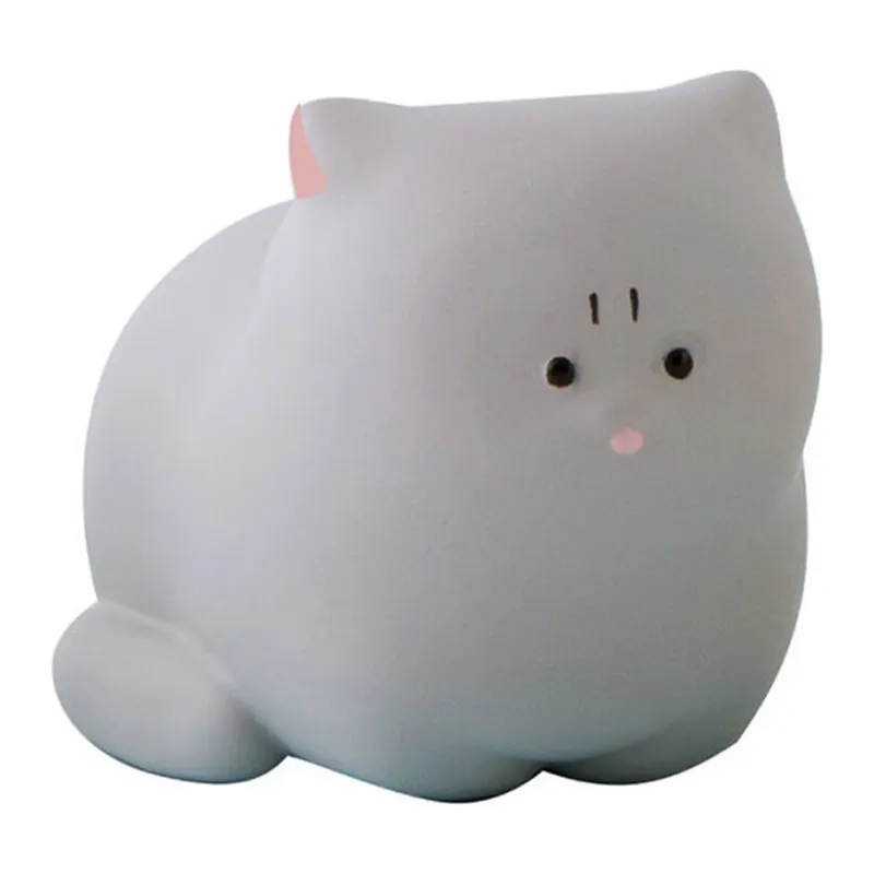 Bandai Originele Gashapon Angry Cat 4 Siamese Blue Cat Orange Action Figure Speelgoed voor jongens, meisjes, kinderen, cadeau, verzamelobject