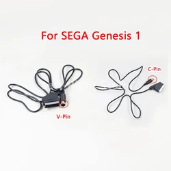 1PCS C-Pin Black RGB Scart Data Line 1.8m NTSC V-Pin Cable PAL C Pin For Sega Genesis 1 Mega Drive MD 1 For Master System 1