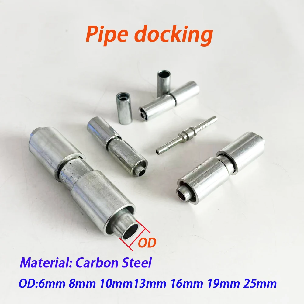 

Carbon Steel Hydraulic Hose Joint 6-25mm Galvanized Pipe Connector High Pressure Leak-Proof Docking Fitting for Pipeline System