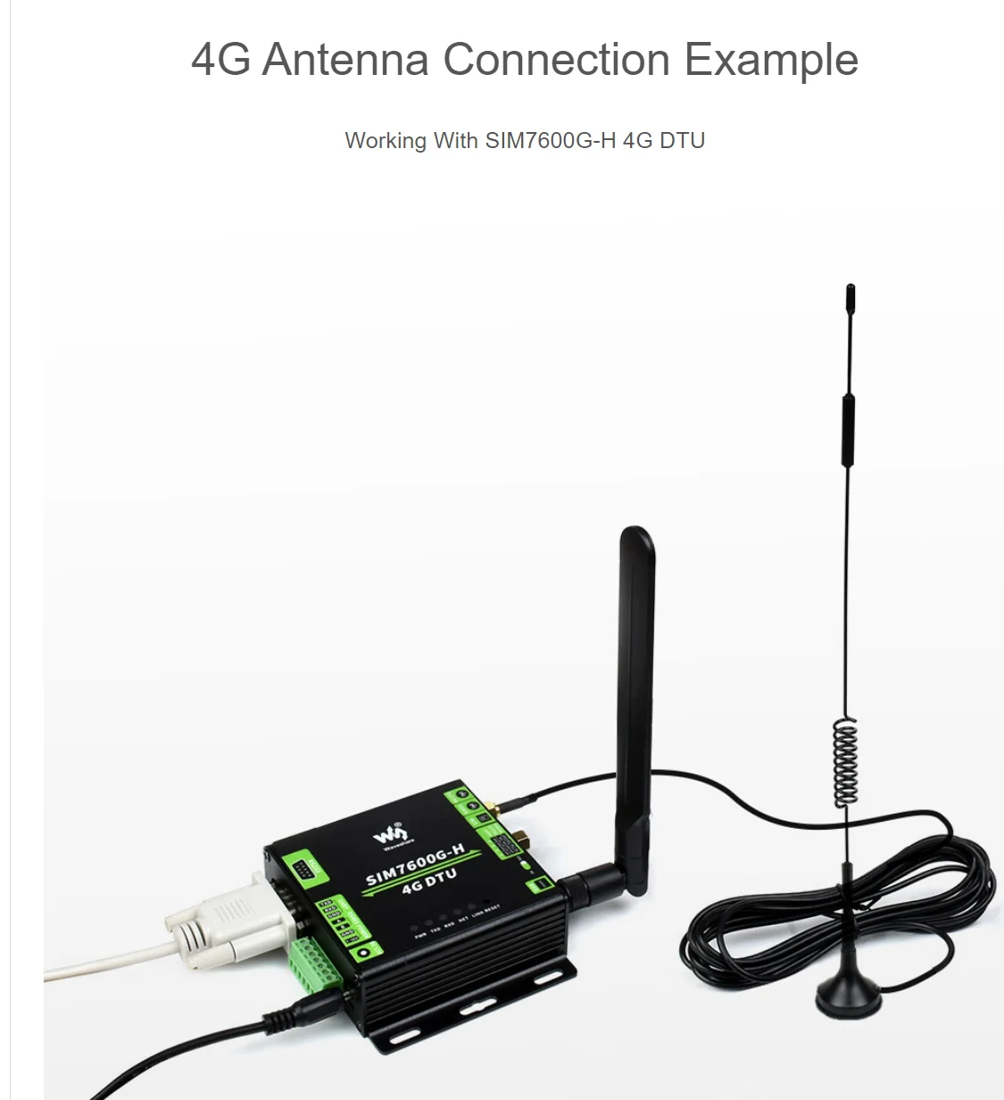 4G مكاسب عالية SMA هوائي لحالة في الهواء الطلق ، 4G/3G/2G/LPWA دعم ، مقاوم للماء ، قاعدة مغناطيسية