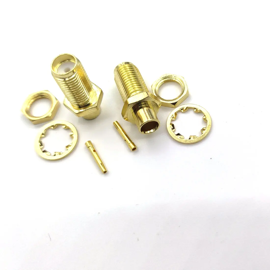 

SMA Female Crimp Connector For semi-rigid RG402 0.141" cable